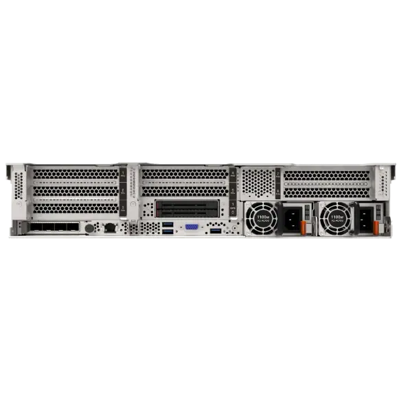 Lenovo ThinkSystem SR650 V3 — vista traseira